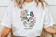 Floral Skull Png,Limited Edition Png, an Illustration by DreamCafeArt (Thumbnail 2 of 7)