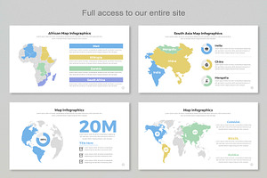 Map Infographic Templates Eps