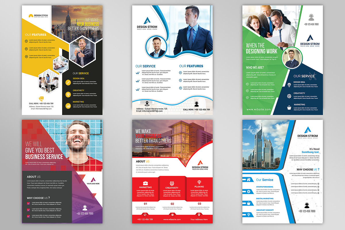 500+ Flyers Mega Bundle 99% OFF, a Flyer Template by Imagine Design Studio (Photo 35 of 98)