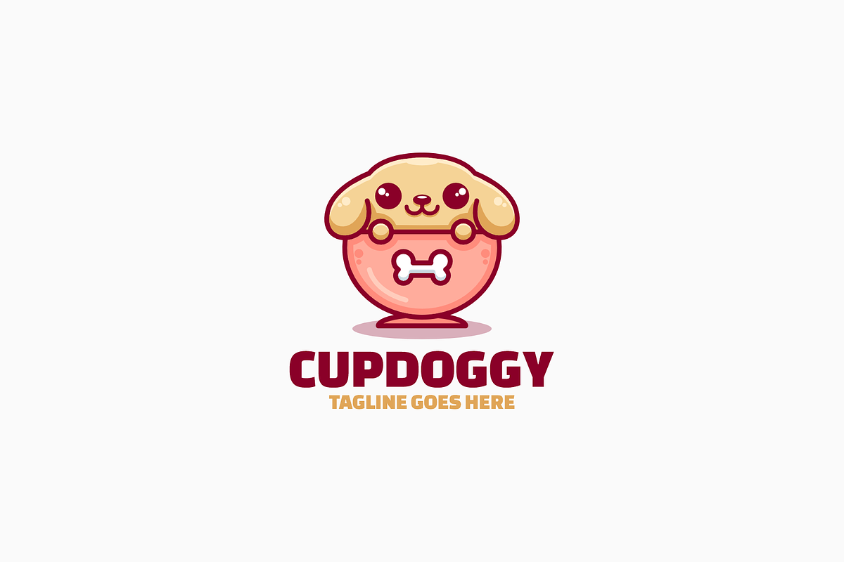 Dog Mascot Cartoon Logo, a Branding & Logo Template by Artnivora.Std