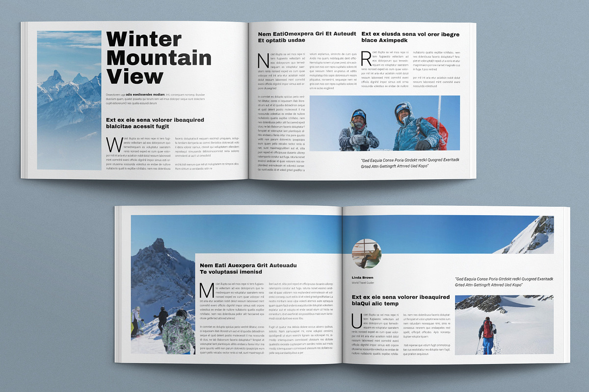 Winter Travel & Vacation Magazine, a Magazine Template by E-Type (Photo 3 of 7)