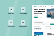 Surfing Lessons Web Design, a Wireframe Template by INSPR STD (Thumbnail 4 of 6)