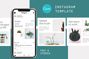 Canva Instagram Template Plant, a Social Media Template by Lythcreative (Thumbnail 2 of 6)