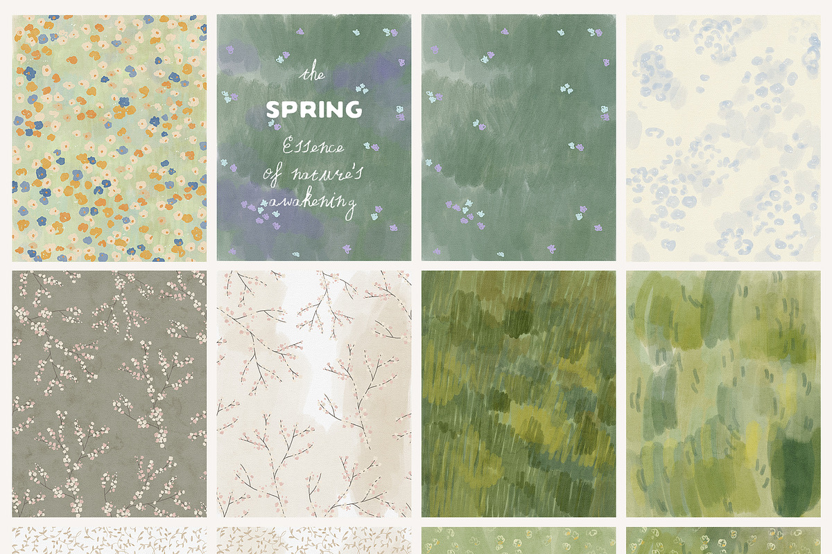 Hand-Painted Spring Backgrounds, a Background Graphic by Lana Elanor (Photo 13 of 15)