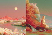 60 Peaceful Serenity Illustrations, a Decorative Illustration by Incomelion (Thumbnail 7 of 11)
