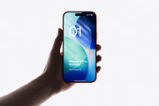 24 iPhone 17 Pro in Hand Mockups, an iPhone Mockup by Asylab (Thumbnail 11 of 107)