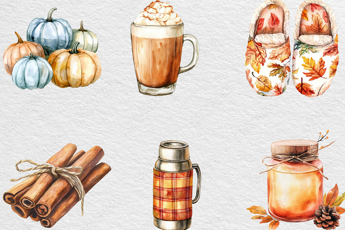 Cozy Autumn Sublimation Clipart, an Illustration by Black Bird Studio (Photo 6 of 6)
