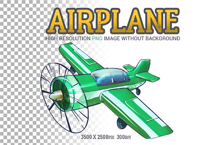 Airplane PNG digital illustration