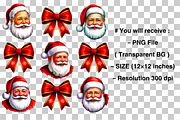 Christmas Coquette Bow, Santa PNG, a Graphic by Clipart Bloom (Thumbnail 2 of 2)