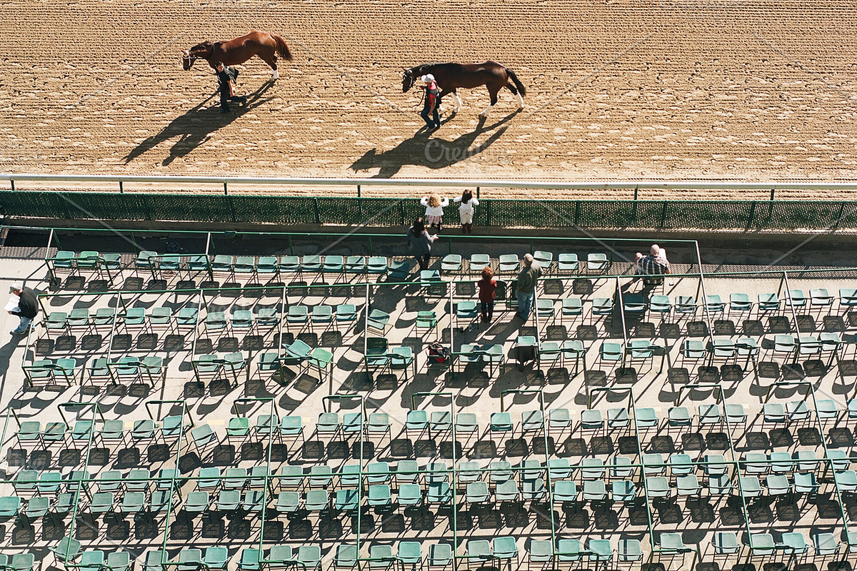 Looking Down on Horse Race Track, a Sports & Recreation Photo by OMC ART HOUSE (Photo 2 of 2)
