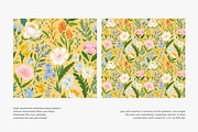 vintage seamless floral pattern set, a Pattern Graphic by Patishop Art (Thumbnail 8 of 14)