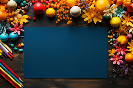 Small blackboard for copy space with, a School & Education Photo by Perpis