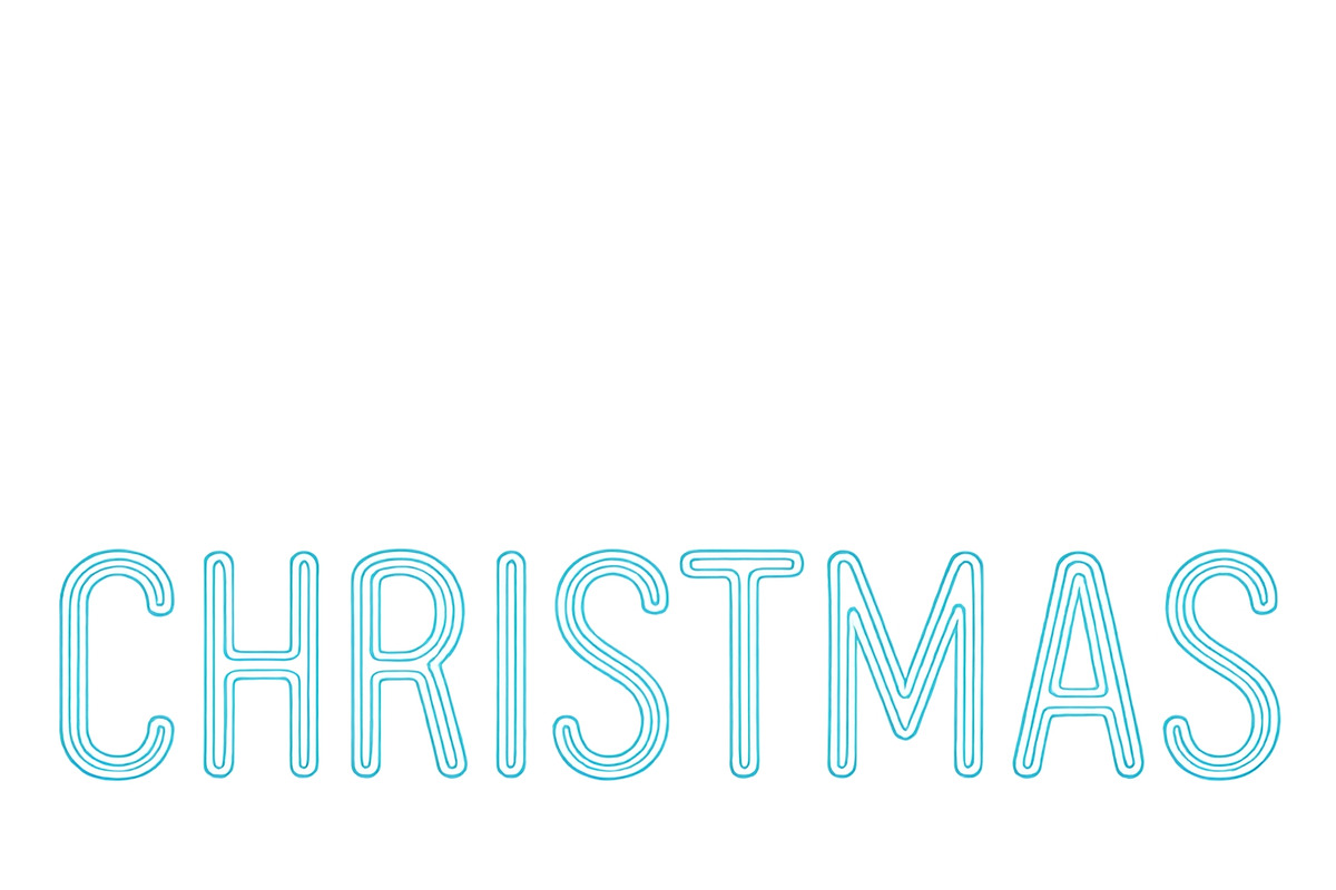 Christmas neon text in isolated png, an Illustration by Dvoevnore photos