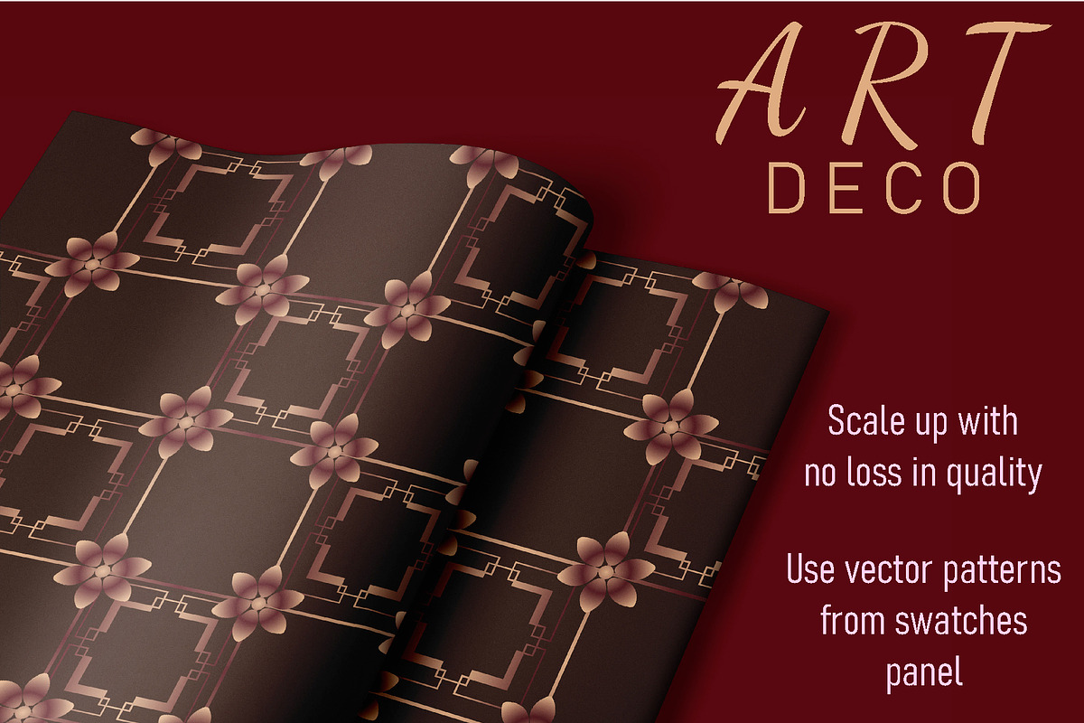 ART deco patterns collection, a Pattern Graphic by LogvinArt (Photo 6 of 9)