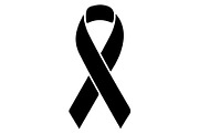 Cancer Awareness Black Ribbon Icon, a Healthcare Illustration by Designer_Momina (Thumbnail 5 of 16)