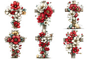 Floral Easter Cross Clipart, an Illustration by Pixels.Craft (Thumbnail 4 of 5)