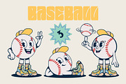 Sport Balls Retro Characters, a Sport Illustration by Alina Sh (Thumbnail 6 of 11)