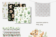 Safari Nursery Watercolor Clipart, an Animal Illustration by Pattern + watercolor (Thumbnail 5 of 11)