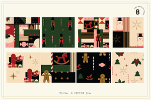 Abstract Christmas Set