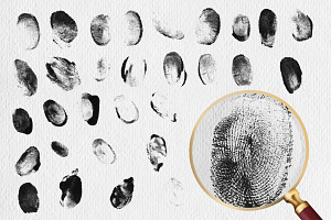 168 Fingerprint Stamp- Brushes