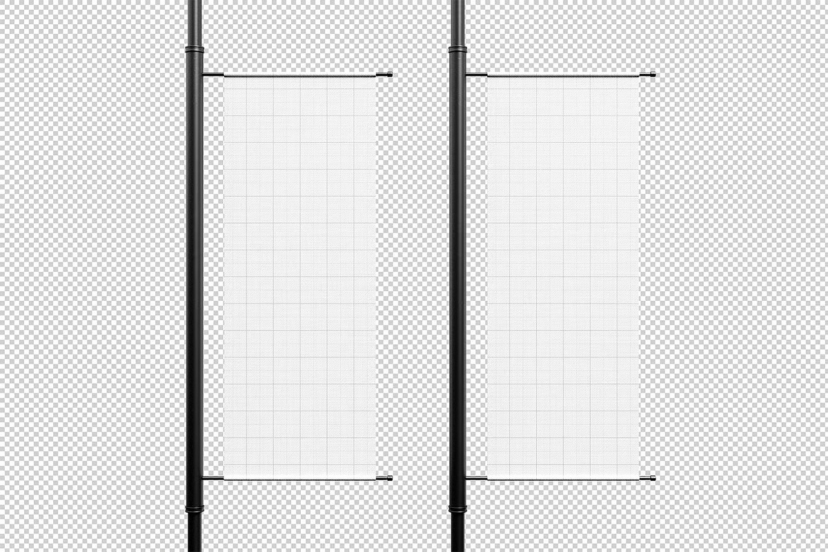 Vertical Banner Mockup, an Advertising Mockup by zpackcreative (Photo 3 of 4)