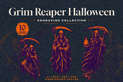 Grim Reaper Halloween Collection, an Object Illustration by Kaizla03 (Thumbnail 1 of 5)