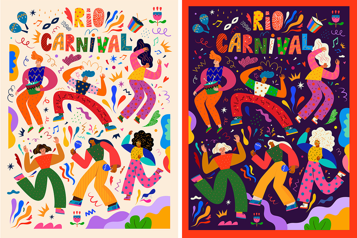 Brazil Carnival collection, an Object Illustration by MoleskoStudio (Photo 6 of 15)
