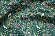 Bird garden seamless vector +clipart, a Pattern Graphic by PatternsBlooming (Thumbnail 4 of 9)