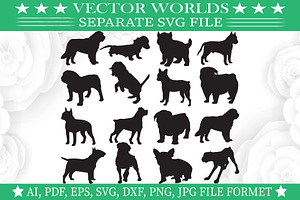 Bulldog Svg, Dog, Dogs Svg, an Object Graphic by VectorWorlds