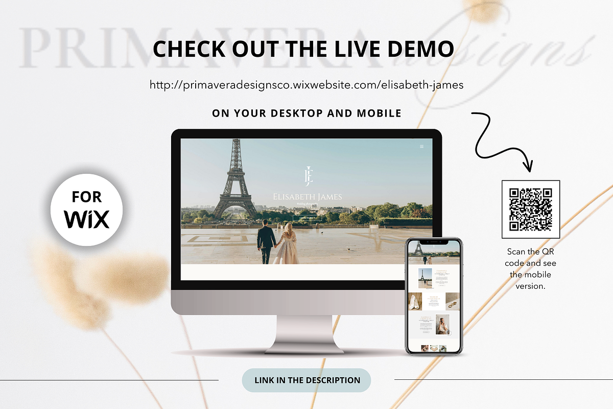 Wix Photography Website Template, a Wix Template by Primavera Studio Design (Photo 5 of 8)