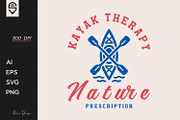 Minimalist Kayaking T-shirt Design, a Sport Illustration by shaondesigns (Thumbnail 1 of 5)