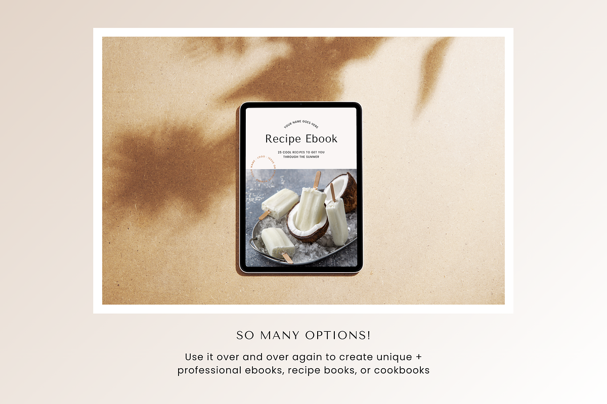 Summer Cookbook Template Canva, a Magazine Template by Erin Cassidy (Photo 8 of 9)