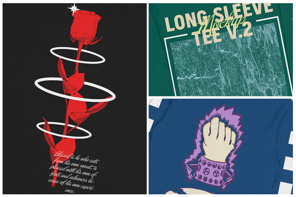 Long Sleeve Tee V.2 - Mockup, a Shirt Mockup by DaldSgh (Photo 7 of 8)