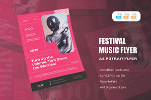 Festival Music - Flyer, a Flyer Template by AQR Studio