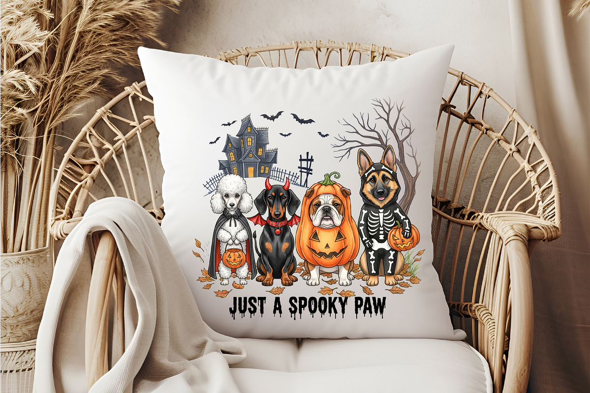 Just a Spooky Paw Png, Halloween Dog, an Illustration by DreamCafeArt (Photo 6 of 7)