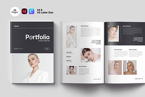 Fashion Minimal Portfolio Template, a Brochure Template by Spark_Creative