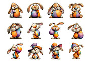 Funny easter bunny clipart, an Illustration by SinaCreation (Thumbnail 2 of 11)