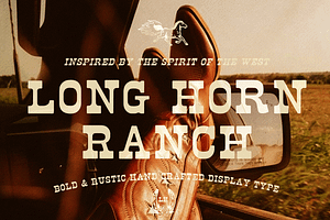 LONG HORN RANCH DISPLAY FONT