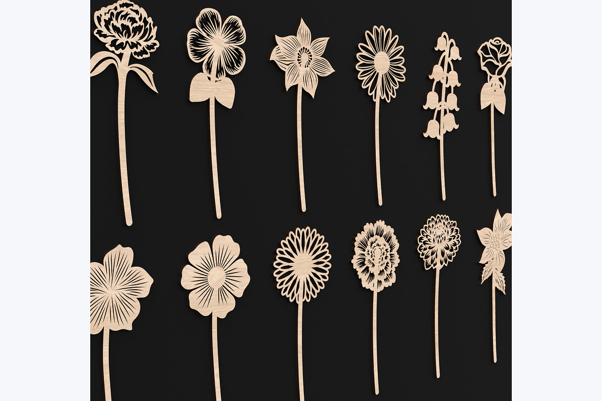 12 Birth Month Flowers, an Object Graphic by ThemeXDigital (Photo 6 of 8)