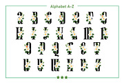 Plumeria Monogram Color Fonts, a Serif Font by Fox7 By Rattana (Thumbnail 2 of 8)