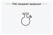 Flask and Test Tube Line Icons Set, an Outline Icon by Designfour (Thumbnail 6 of 7)