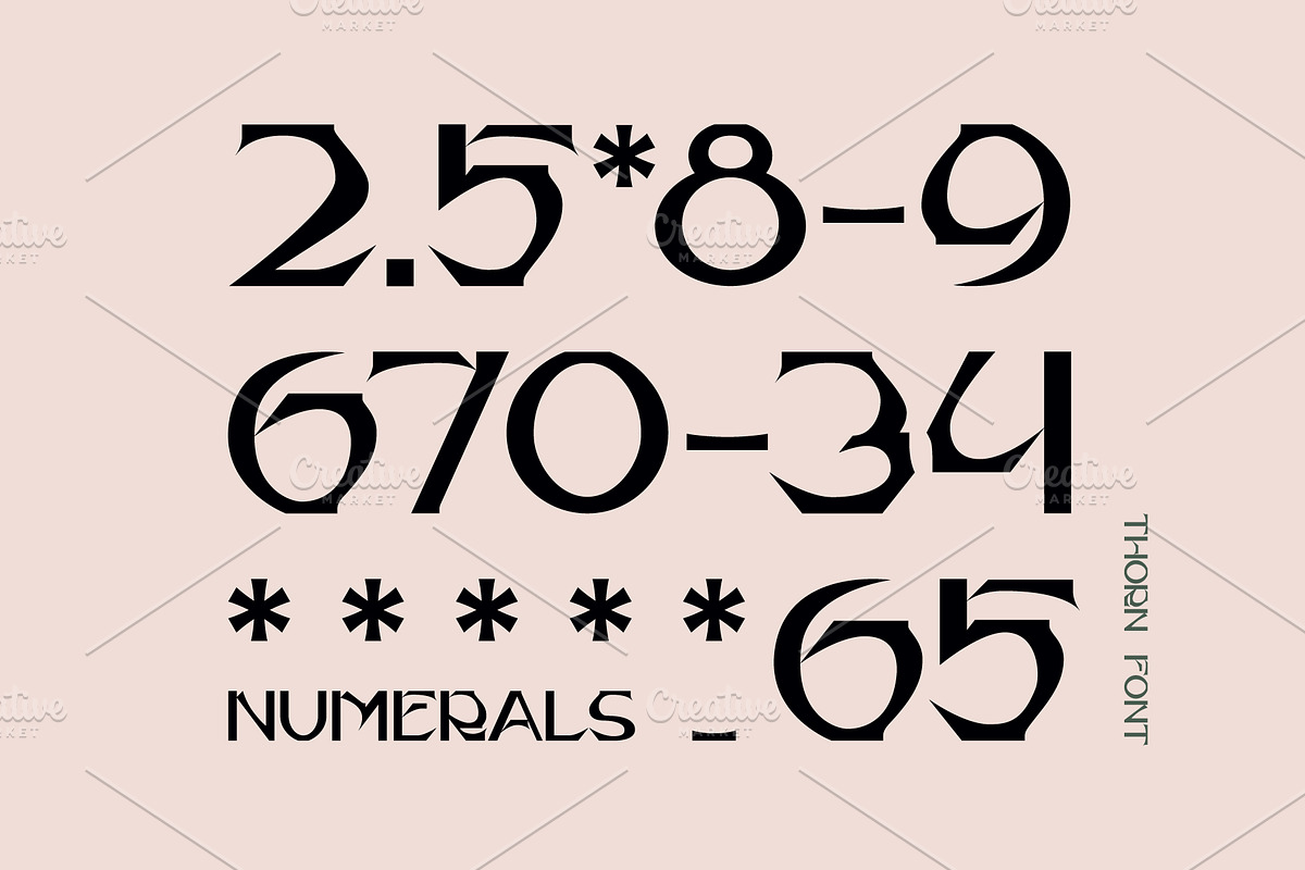 Thorn Font, a Font by Mymlan Shop (Photo 2 of 9)