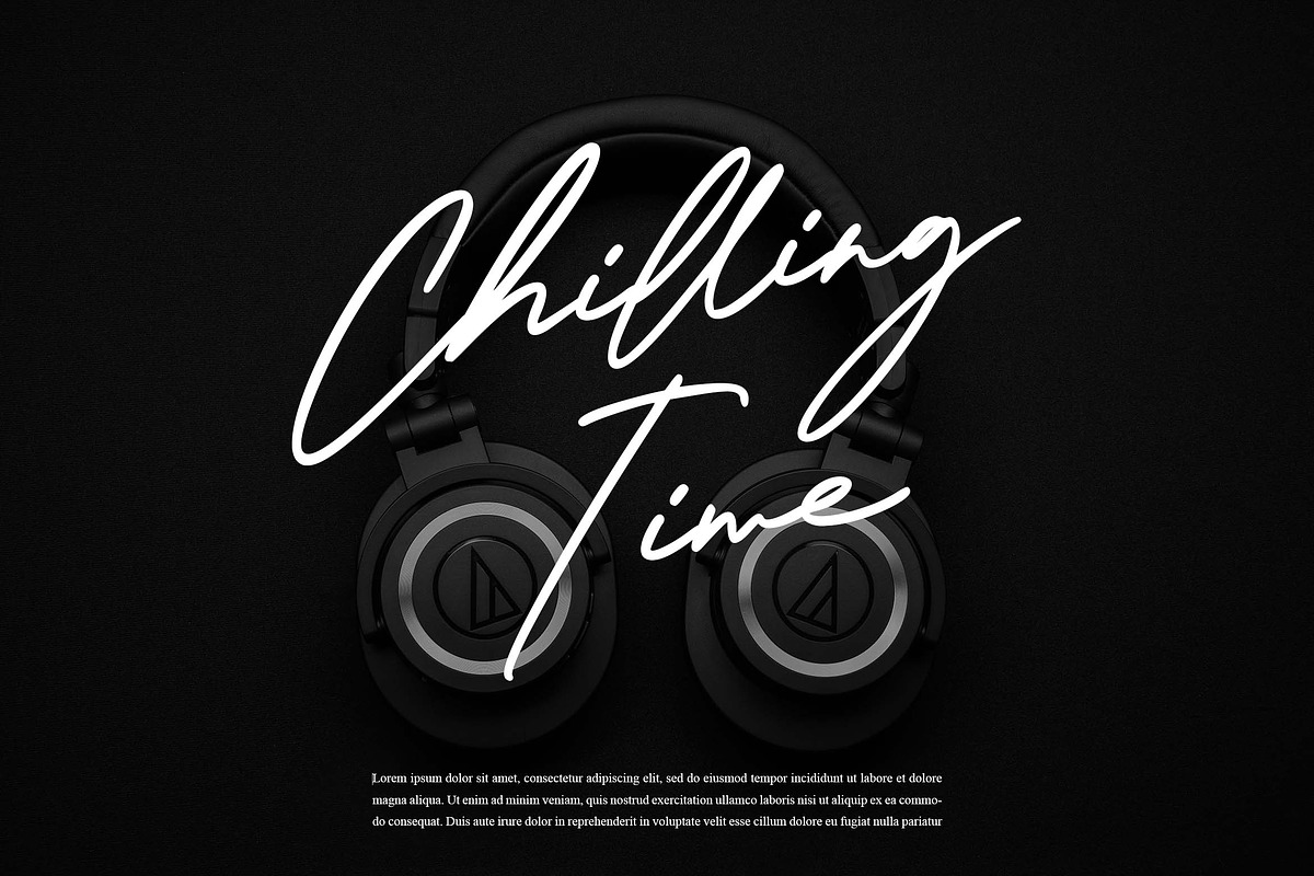 Rishin, a Script Font by Zelda Graphic (Photo 6 of 7)