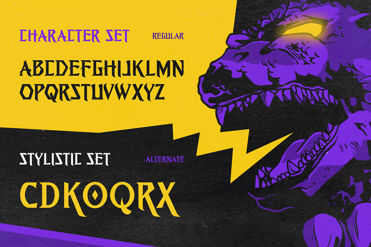 Fespyro - Gothic Sharp Serif Font, a Serif Font by Drizy (Photo 3 of 10)