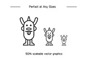100 Monster Character Icons, a Graphic by Designfour (Thumbnail 7 of 7)