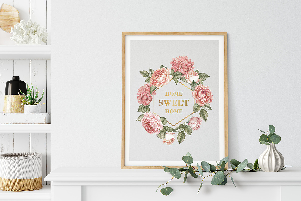 Frame roses &hydrangeas, an Illustration by Kotkoa (Photo 3 of 4)