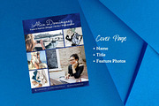 Four Page Media Kit in Navy Blue, a Templates & Theme by ProductiveandFree (Thumbnail 5 of 14)