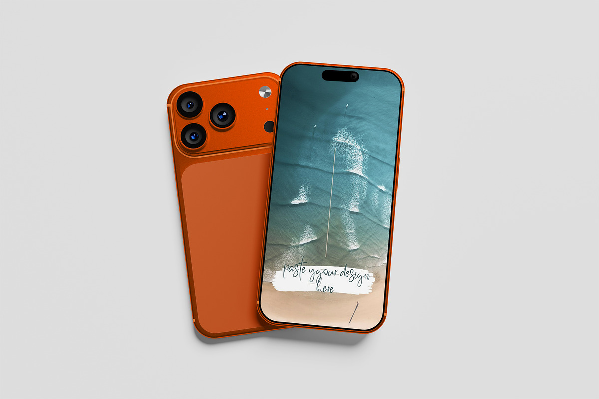 iPhone 17 Pro Max, an iPhone Mockup by kebunmockup (Photo 2 of 5)