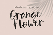 Orange Flower! Typeface with Extras, a Script Font by Anastasia Cuza (Thumbnail 1 of 9)