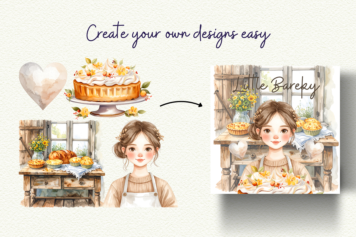 Cute Cottage Baking, an Object Graphic by Anna Design Studio (Photo 8 of 10)